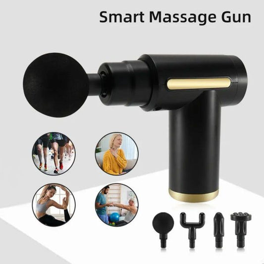 Idea Massager Gun for Deep Tissue Pain ,With 4 Massage Heads, Super Quiet