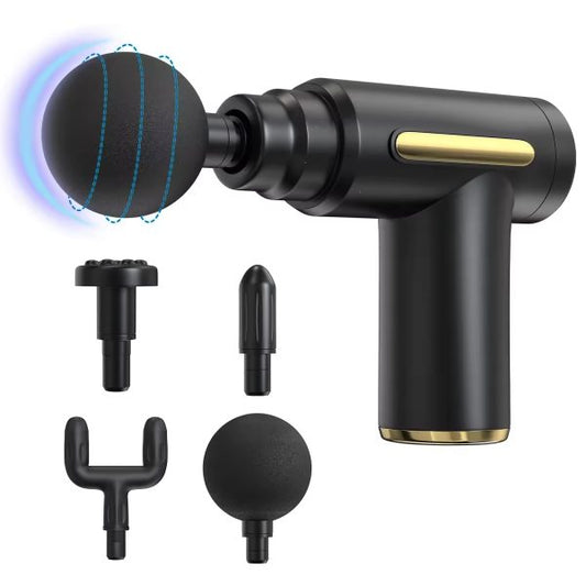 Idea Massager Gun for Deep Tissue Pain ,With 4 Massage Heads, Super Quiet