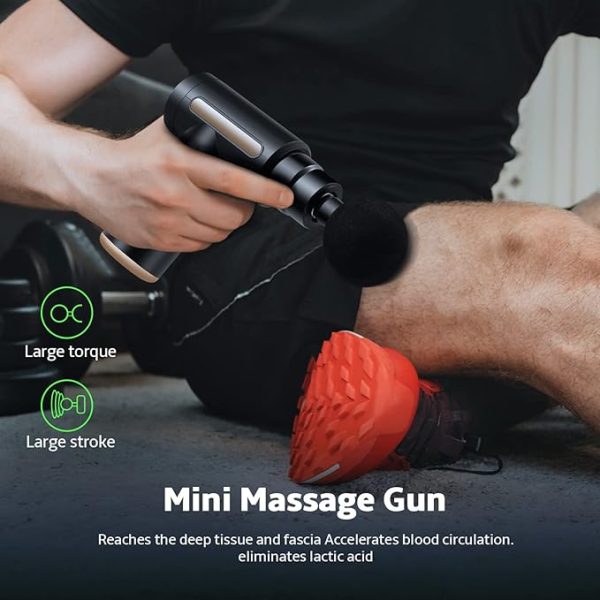 Idea Massager Gun for Deep Tissue Pain ,With 4 Massage Heads, Super Quiet