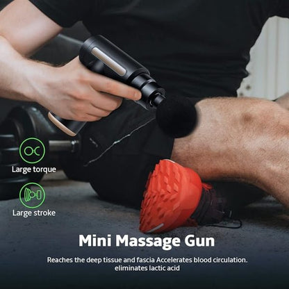 Idea Massager Gun for Deep Tissue Pain ,With 4 Massage Heads, Super Quiet