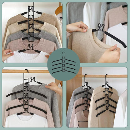5-in-1 Multipurpose Heavy Duty Non-slip Hangers