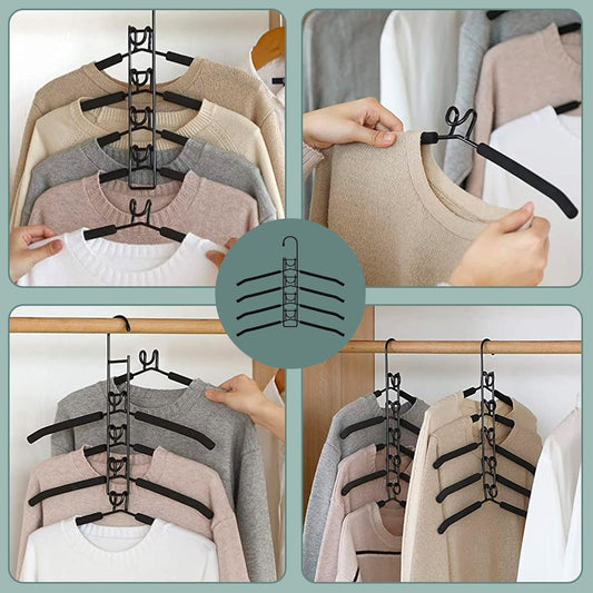 5-in-1 Multipurpose Heavy Duty Non-slip Hangers