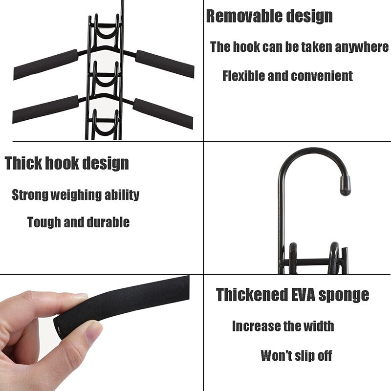 5-in-1 Multipurpose Heavy Duty Non-slip Hangers